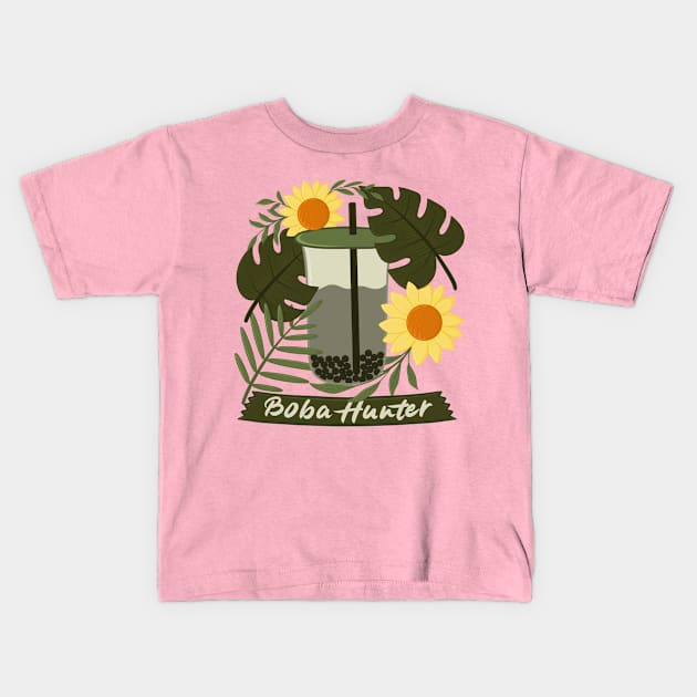 boba hunter Kids T-Shirt by Karyavna